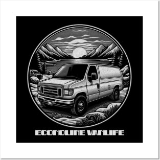 Econoline Vanlife minimalism Posters and Art